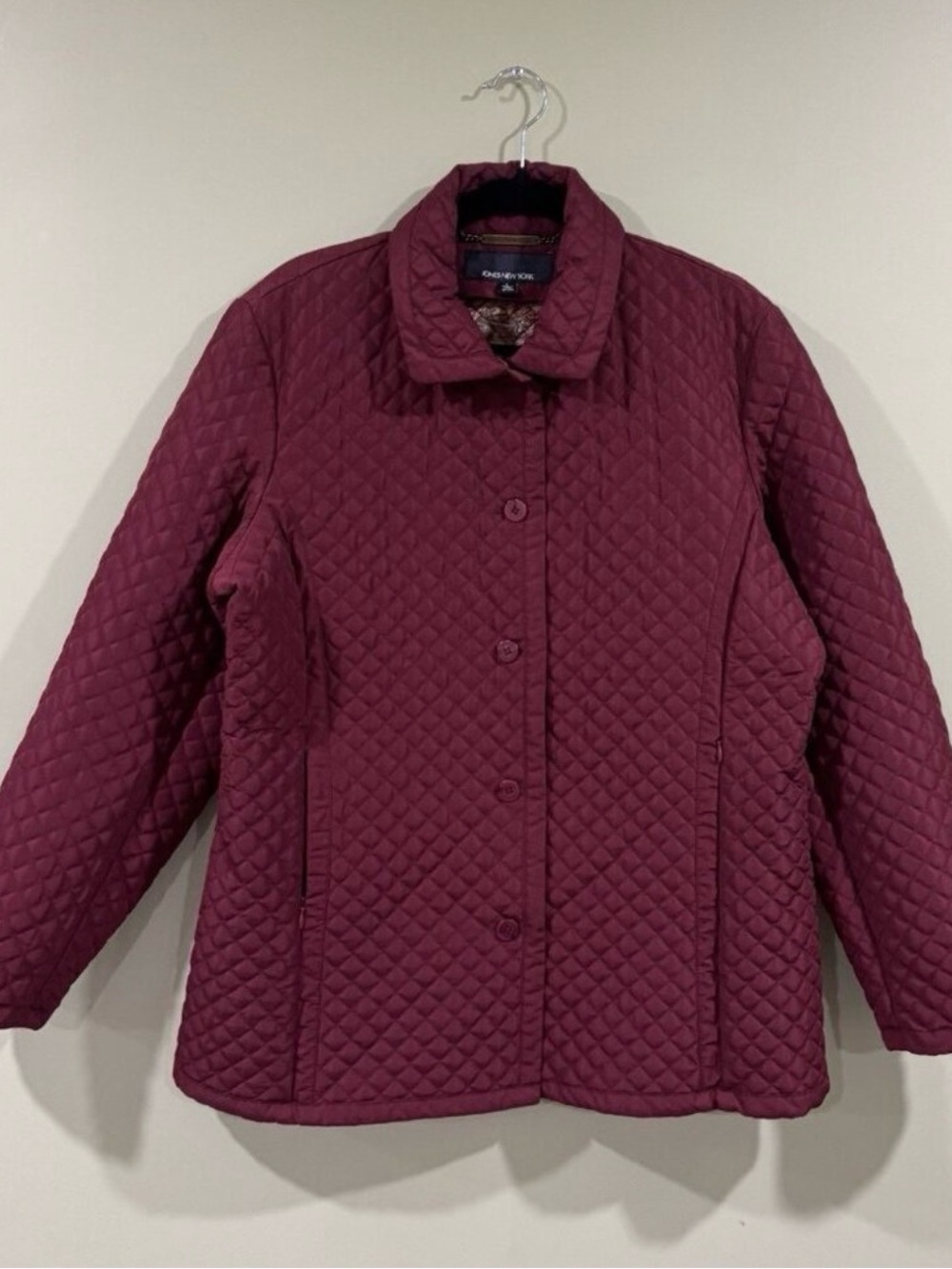 Women’s Jones New York quilted jacket size L
